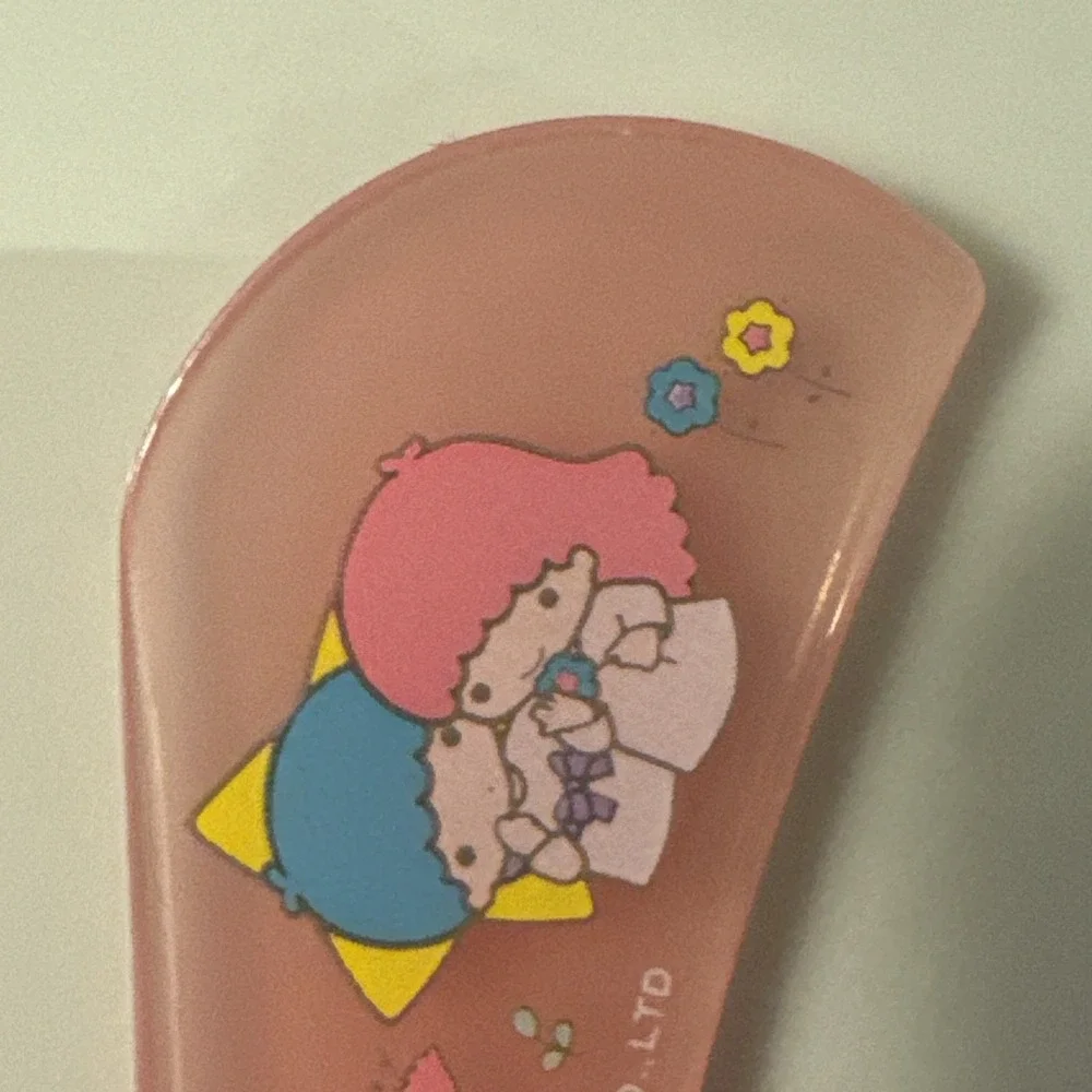 Sanrio Little Twin Stars Retro hair Comb Vintage Rare 70's 1976 PINK Collectible